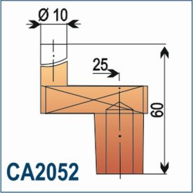Elektróda, kéttengelyű, központos, L70-MK2, l70
